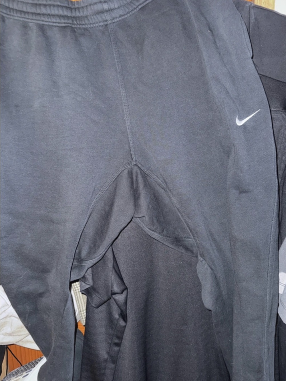 Nike Mens Black Fleece Sweatpants with Swoosh Logo size xxl